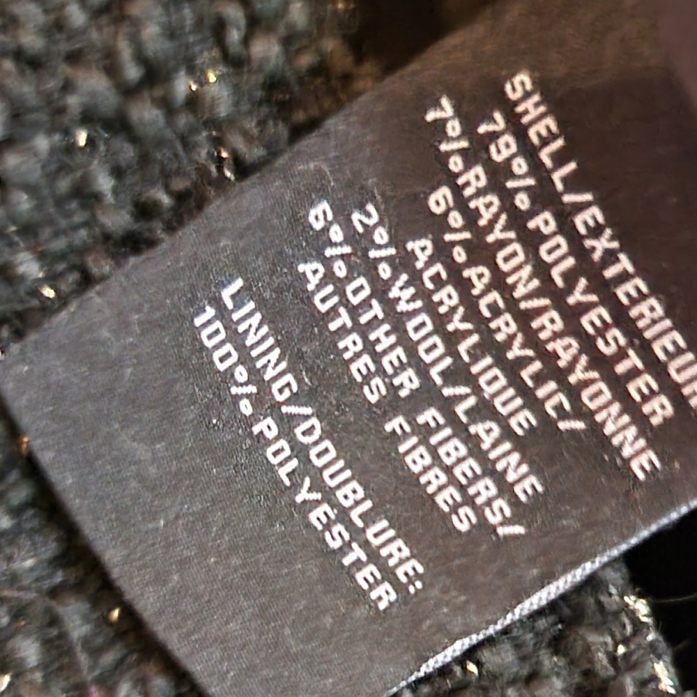 House of Harlow 1960 Black Tweed Jacket - Picture 6 of 7